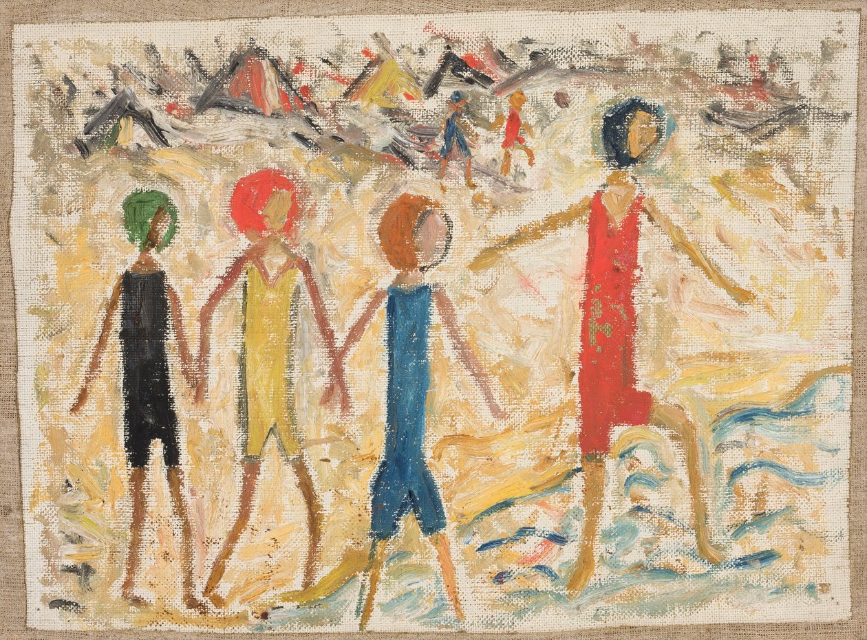 Des enfants sur la plage - Tadeusz Makowski
