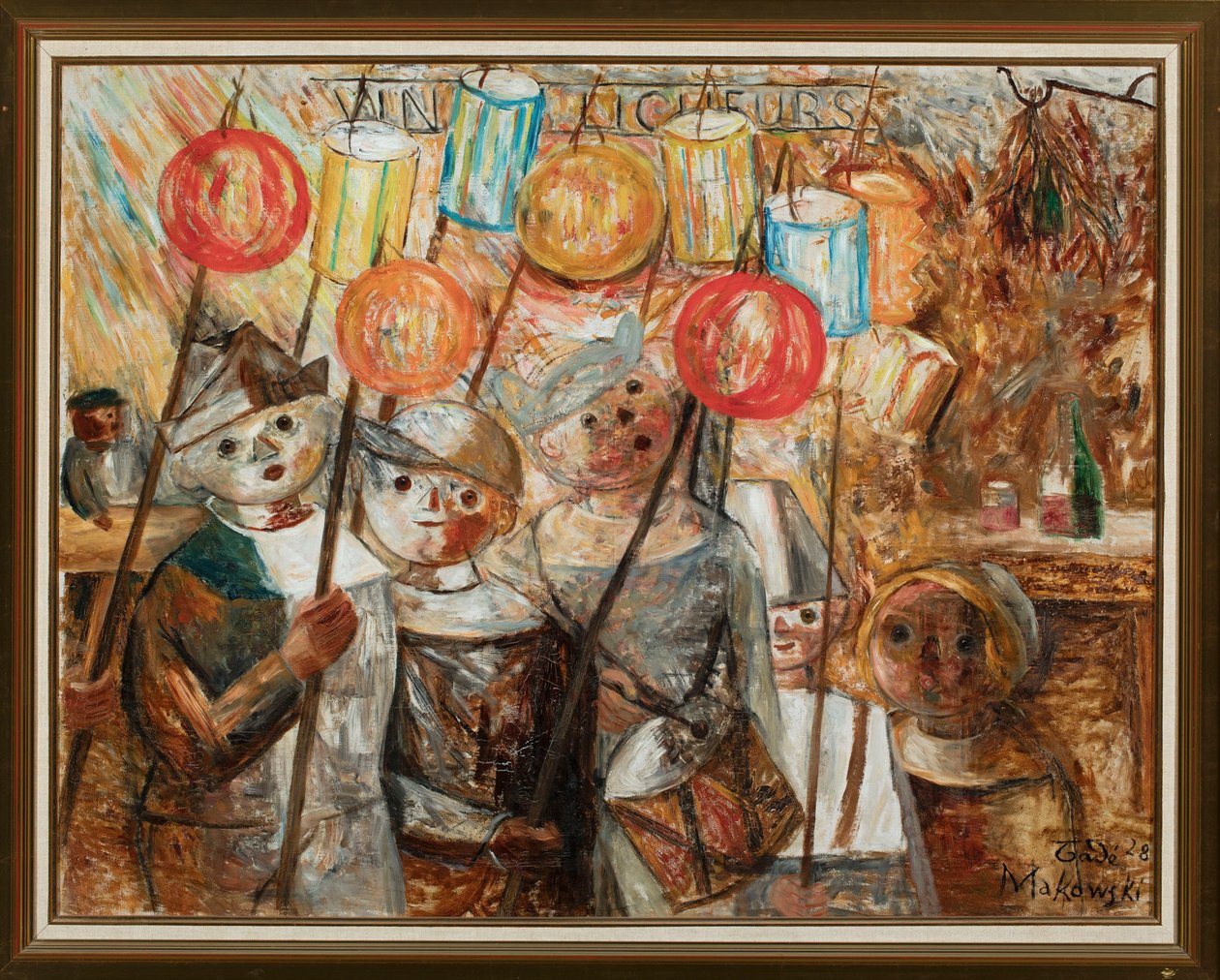 Enfants avec des flambeaux - Tadeusz Makowski