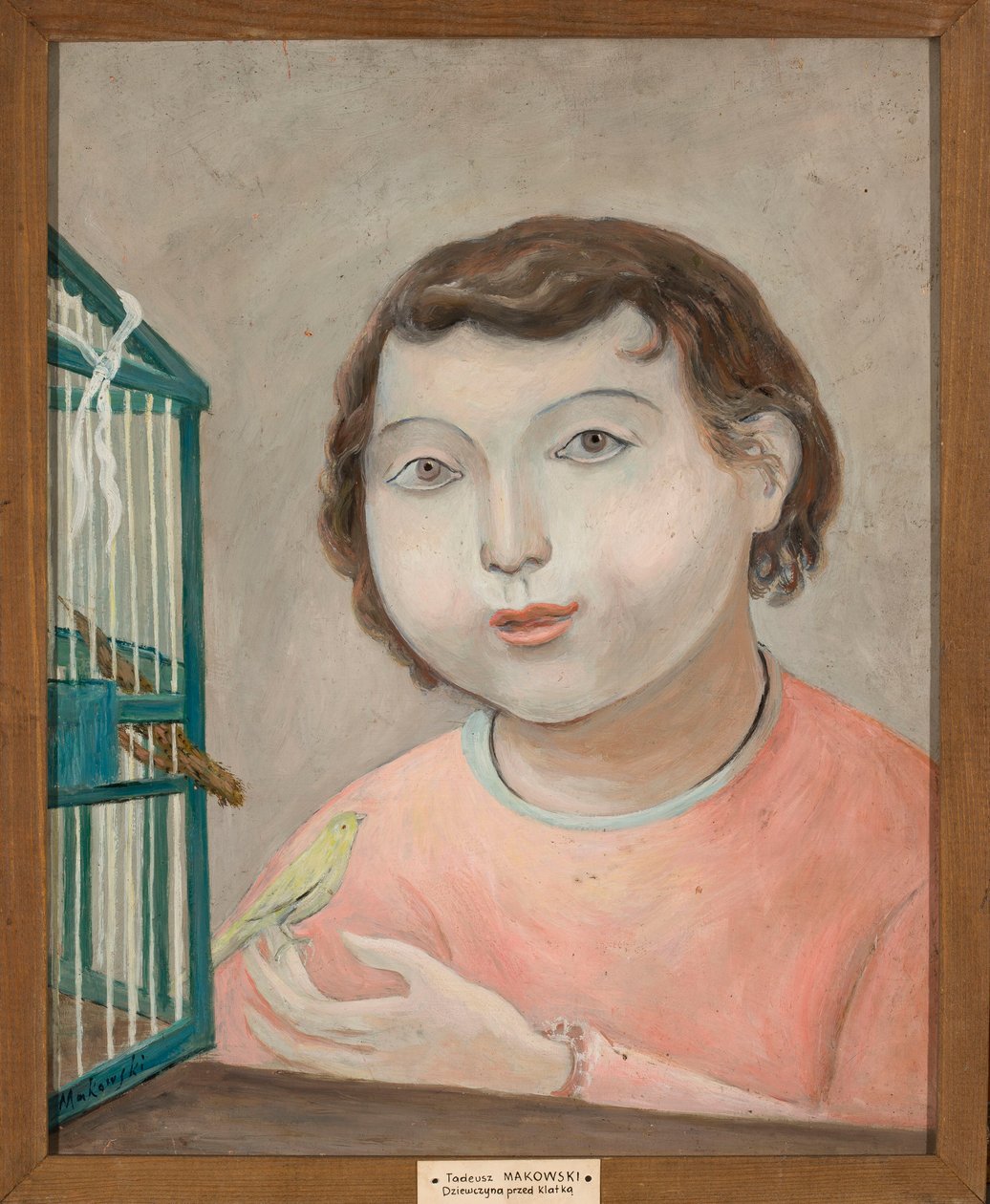La jeune fille au canari - Tadeusz Makowski