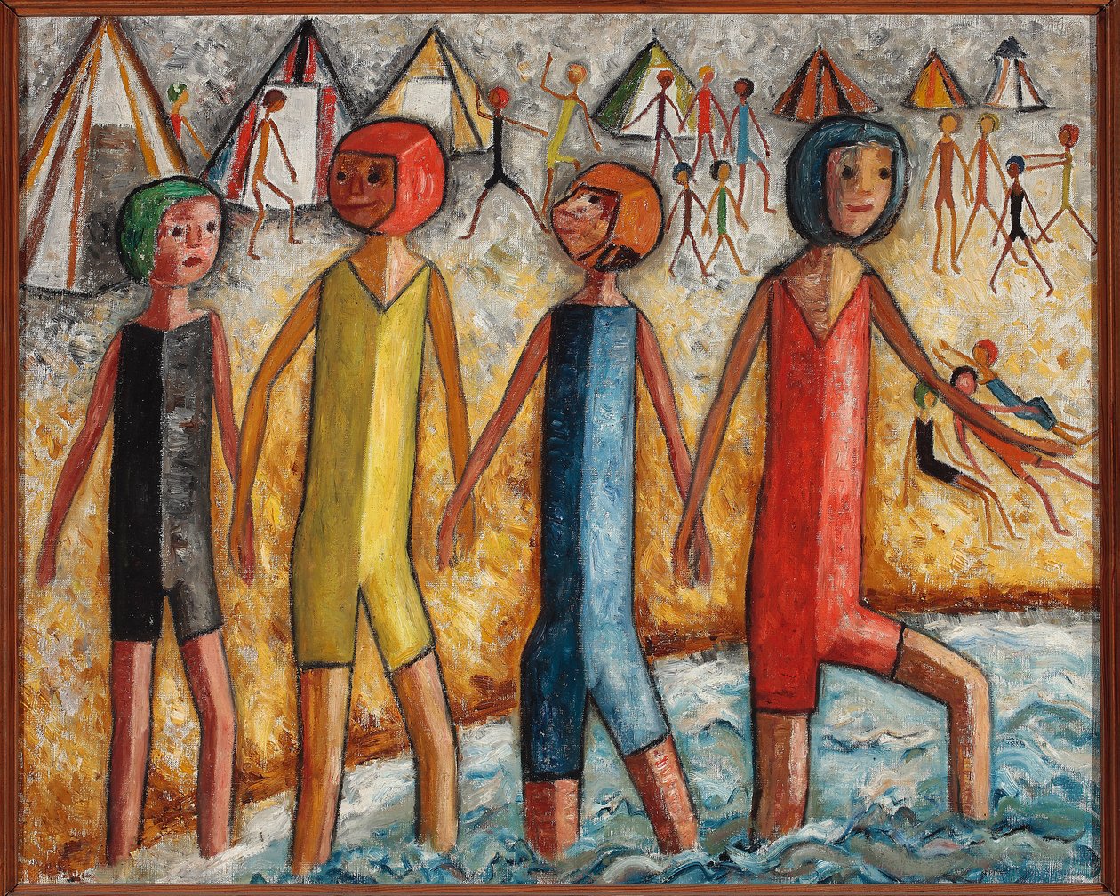 Sur la plage - Tadeusz Makowski
