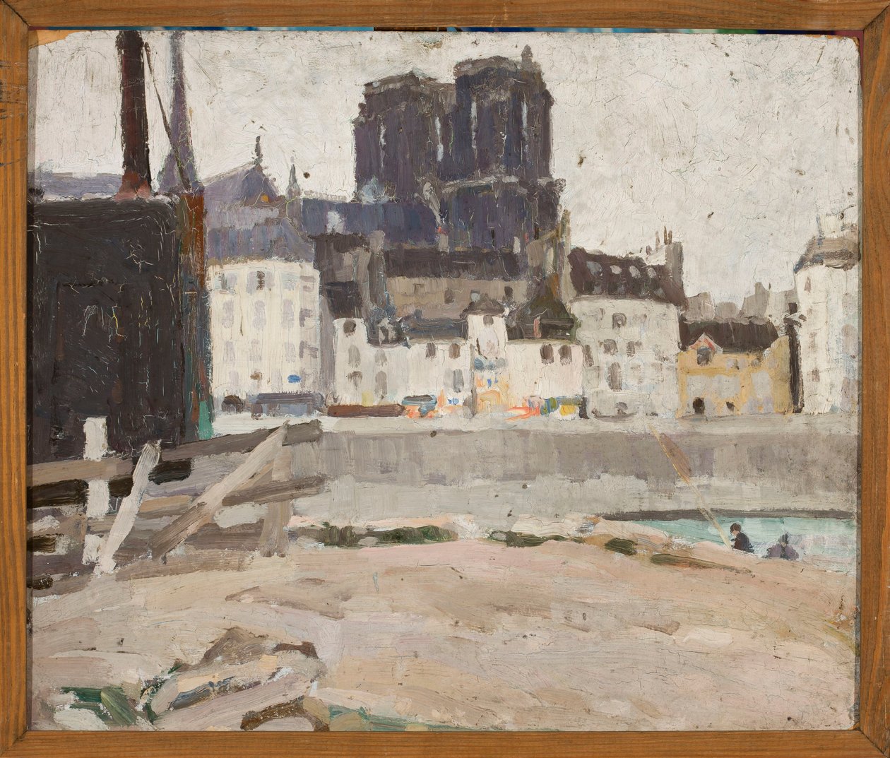 Paysage avec la cathédrale Notre-Dame - Tadeusz Makowski