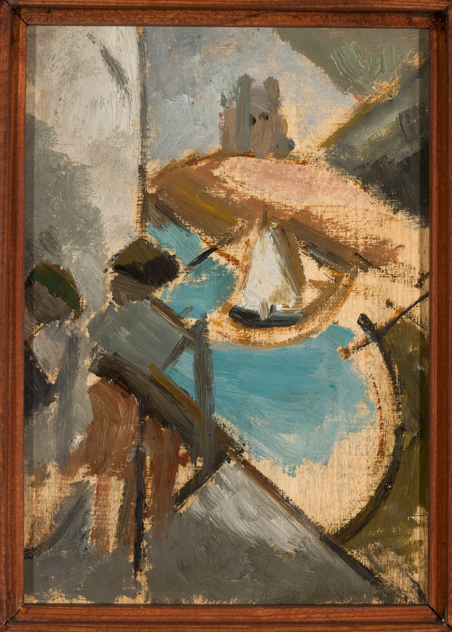 Paysage avec un voilier - Tadeusz Makowski