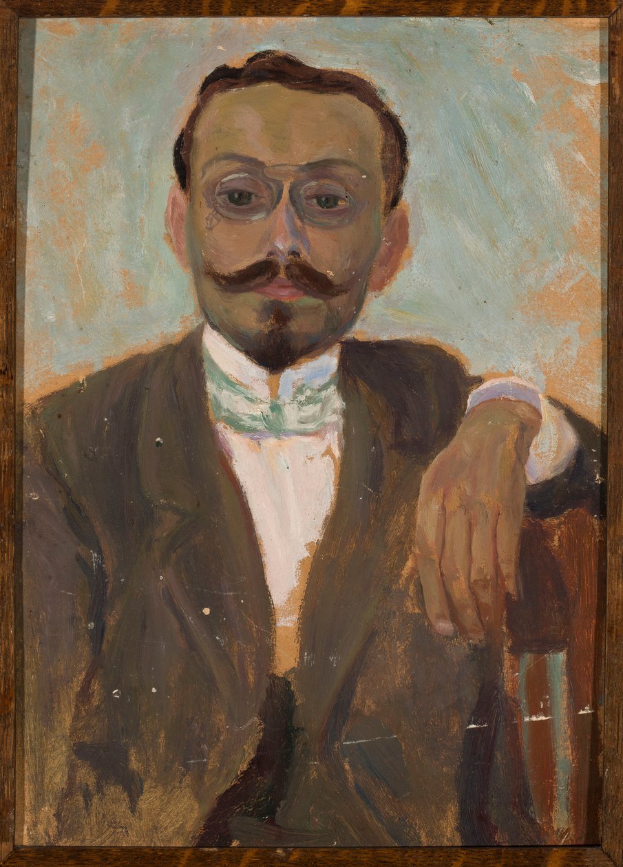 Portrait du sculpteur Bolesław Bałzukiewicz - Tadeusz Makowski