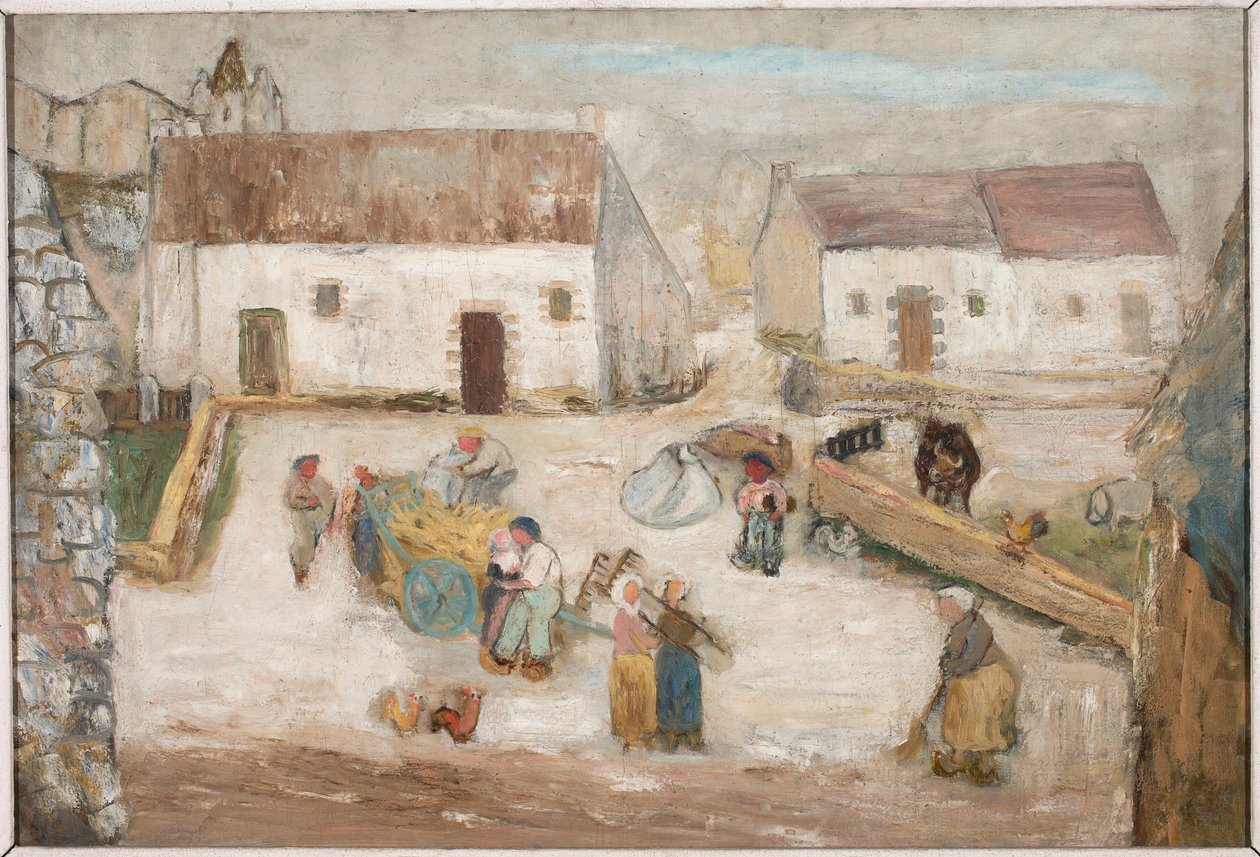 Travail à la ferme - Tadeusz Makowski