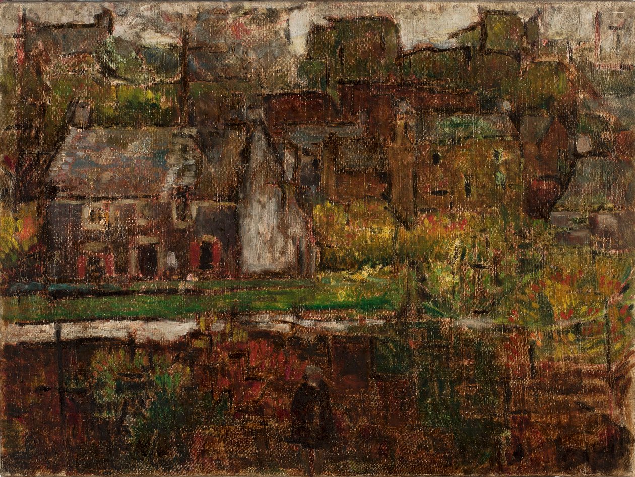 Vue de la ville au bord de l