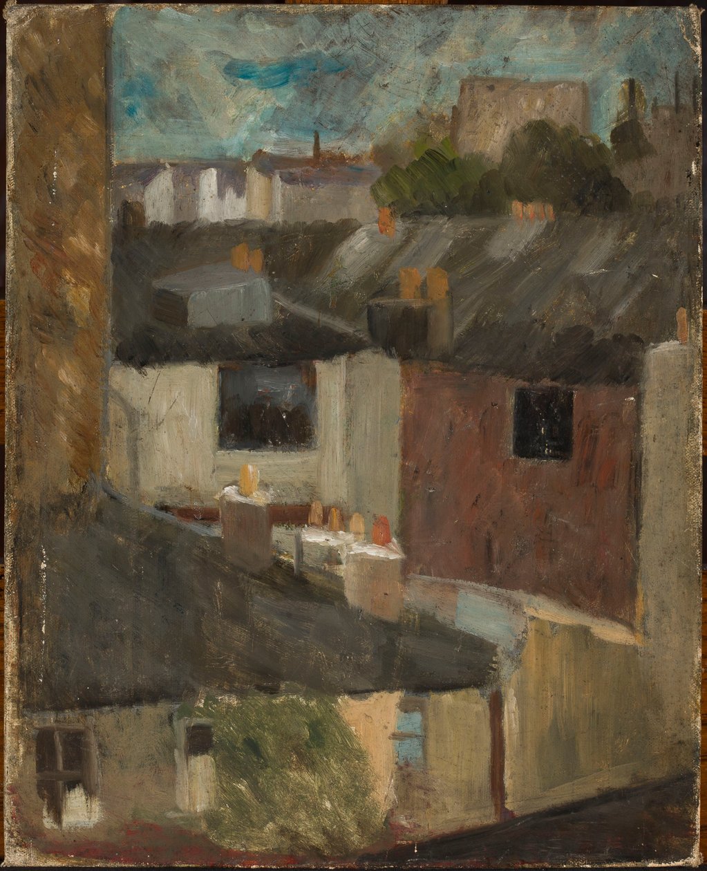 Vue à travers la fenêtre de l