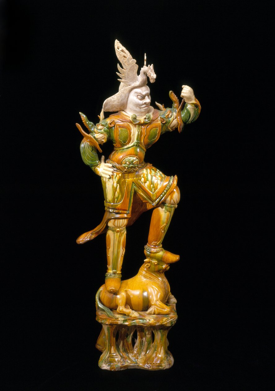 Figure de gardien (Lokapala), 618-906 - Tang Dynasty Chinese School