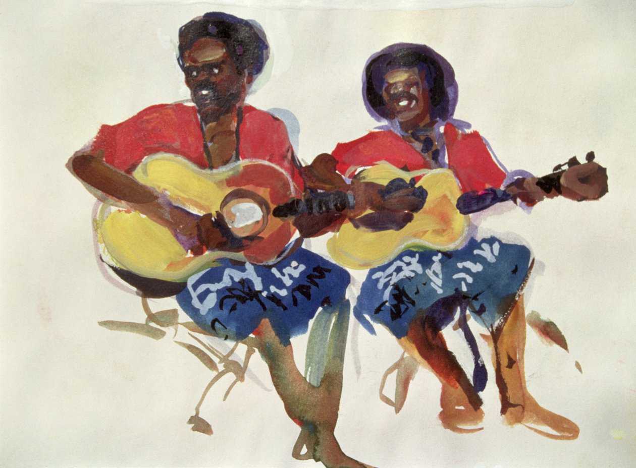 Duo de guitares fidjiennes, 1985 - Ted Blackall