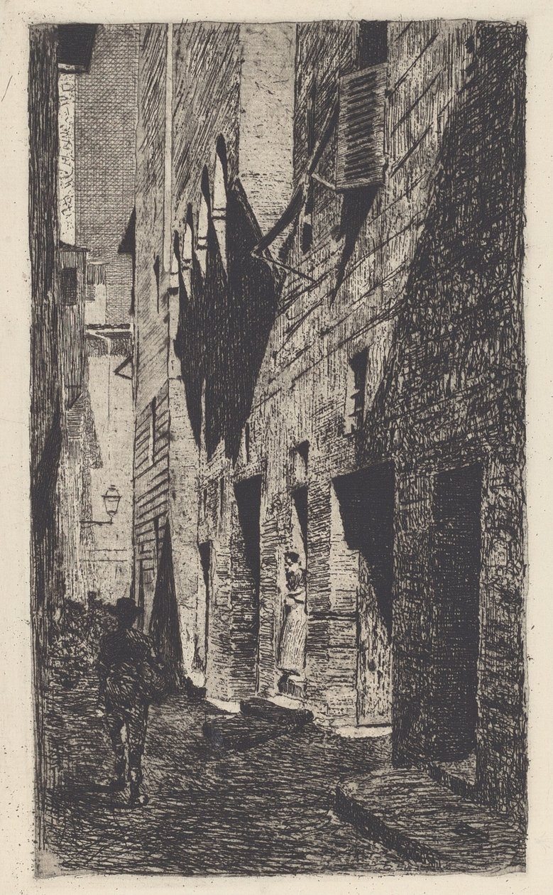 Maison de Dante da Castiglione [Casa di Dante da Castiglione] - Telemaco Signorini