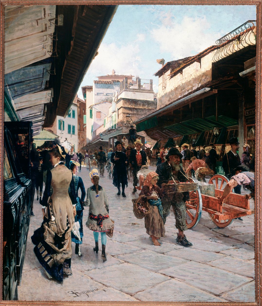Vue du Ponte Vecchio à Florence - Telemaco Signorini