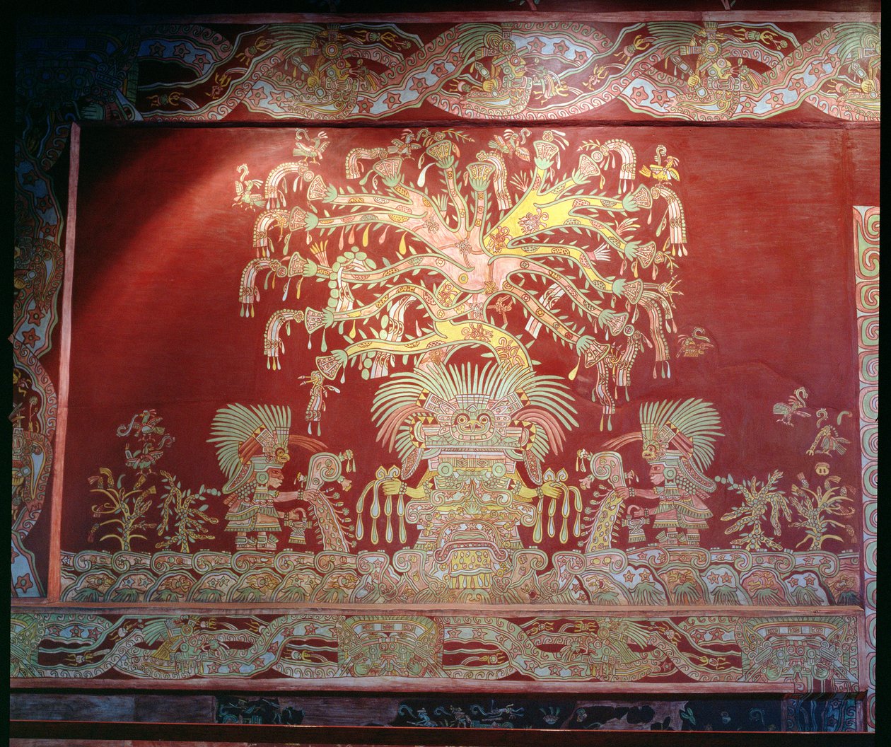Reproduction de la fresque du Palais de Tepantitla - Teotihuacan