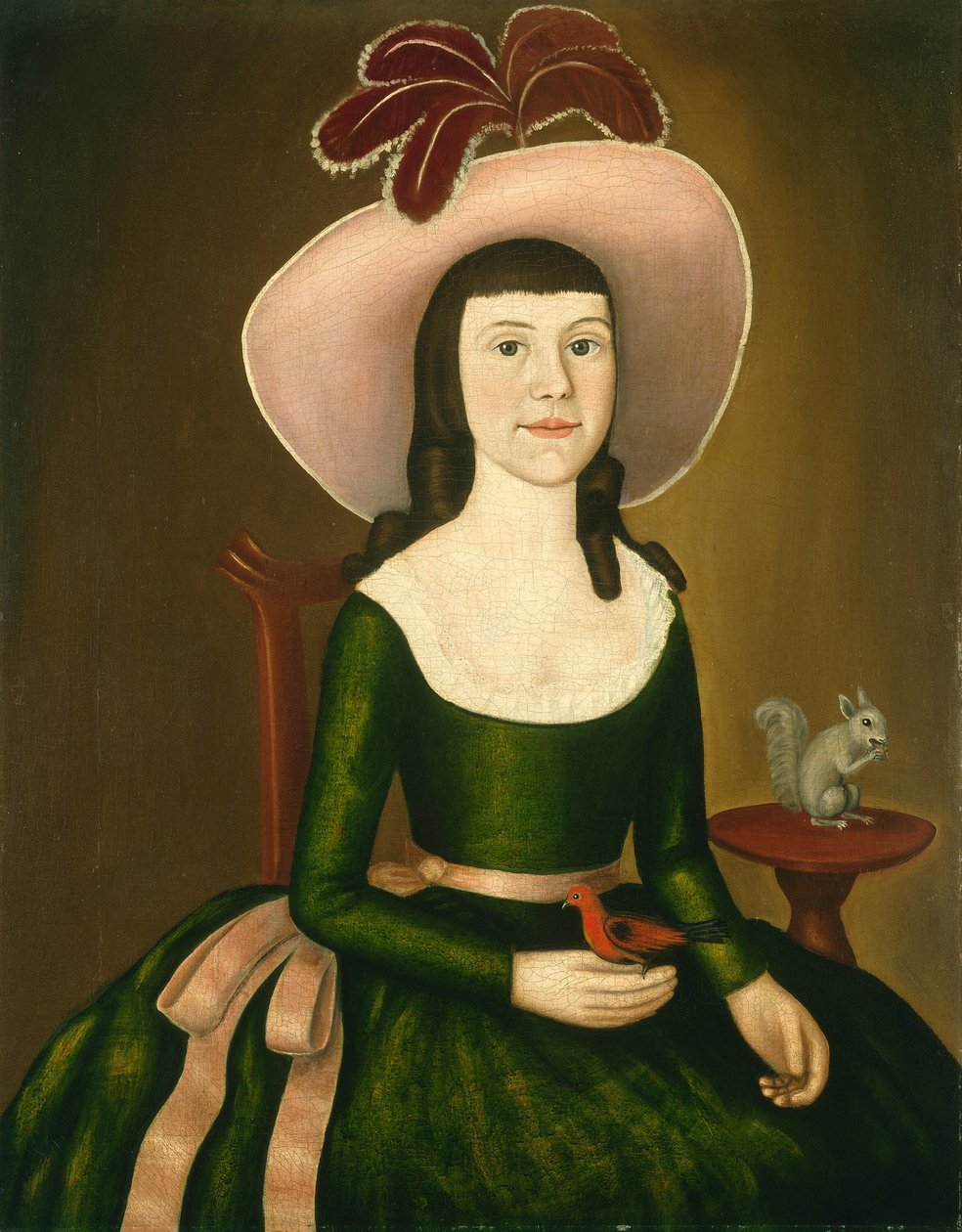 Mlle Denison de Stonington, Connecticut (peut-être Matilda Denison) - The Denison Limner