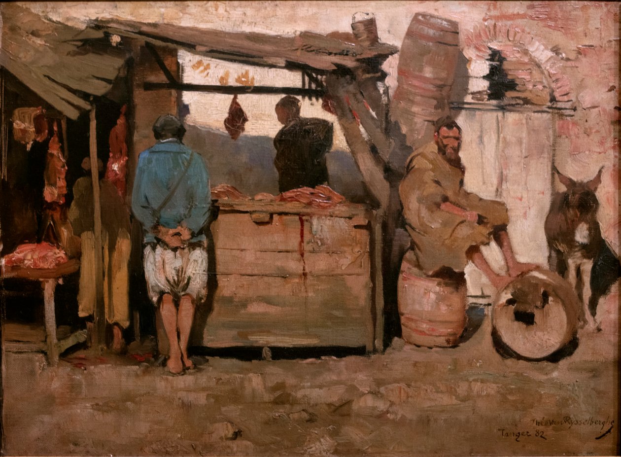 Boucherie à Tanger - Théo van Rysselberghe