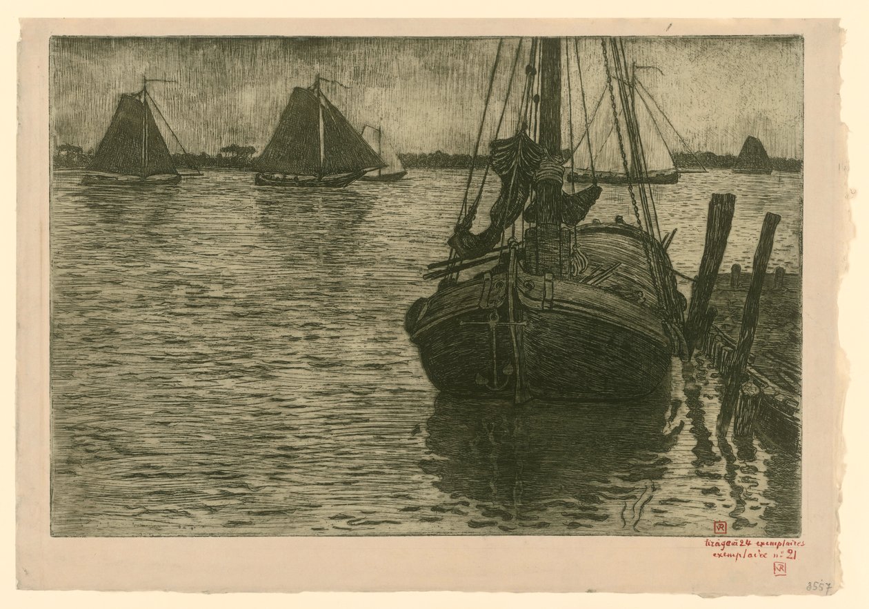 Rentrée des barques - Théo van Rysselberghe