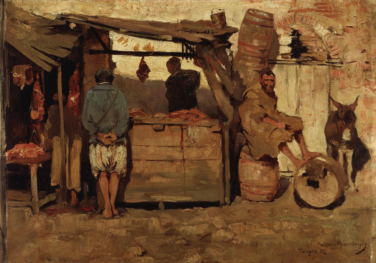 Boucherie à Tanger - Théo van Rysselberghe