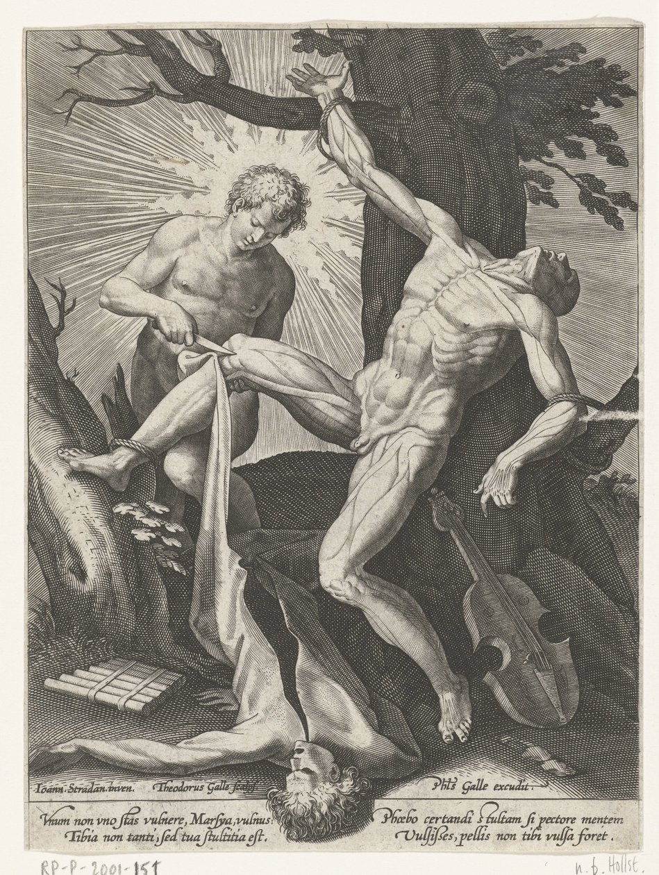 Apollon écorchant Marsyas - Theodoor Galle