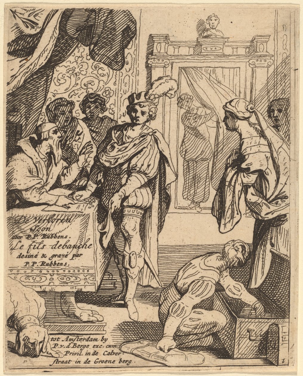 Le Fils Prodigue Recevant son Patrimoine - Theodoor van Thulden after Sir Peter Paul Rubens