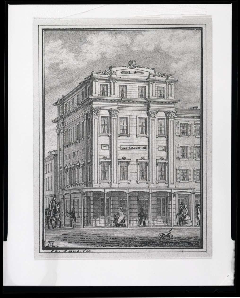 Odd Fellows Hall, situé au coin des rues 4th et Locust - Theodor Anders