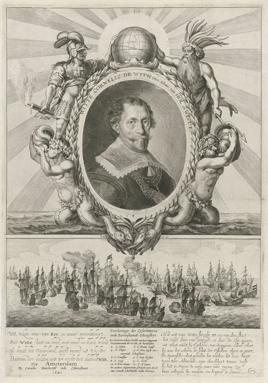 Portrait de Witte Cornelisz. de With - Theodor Matham