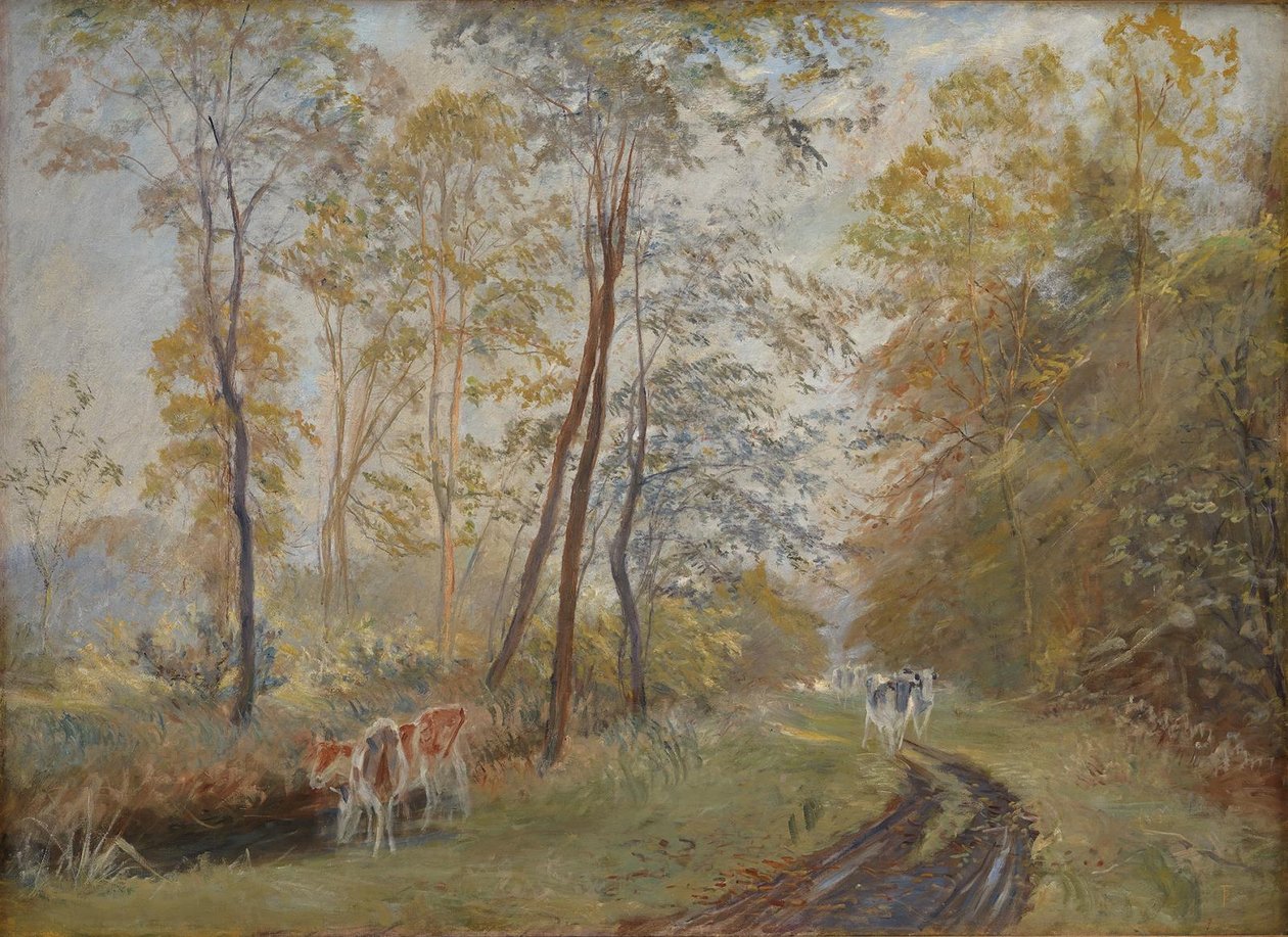 La rivière Sorteaa près du manoir de Mejlgaard, Jutland - Theodor Philipsen