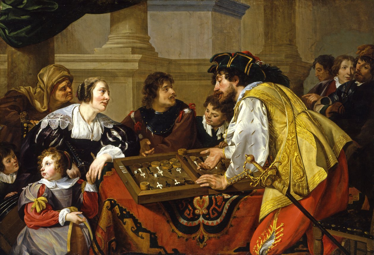 Les joueurs de backgammon, 1634 - Theodor Rombouts