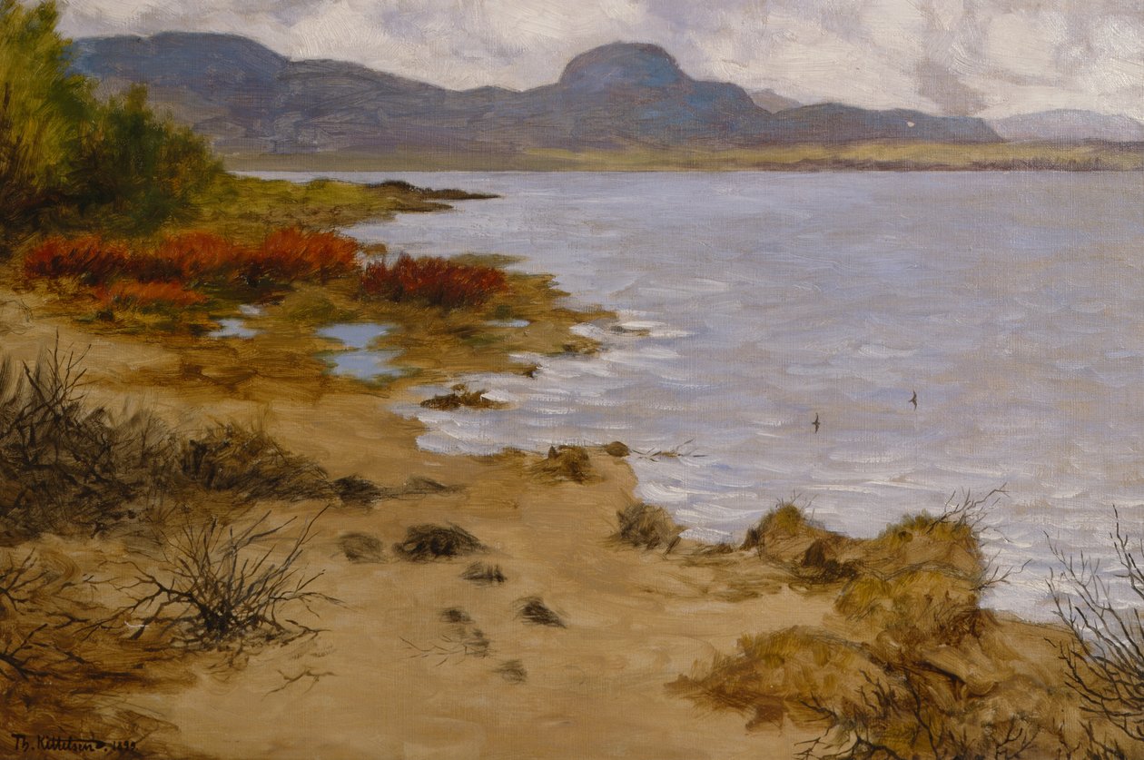 Scène de plage à Soneren (Andersnatten) - Theodor Severin Kittelsen