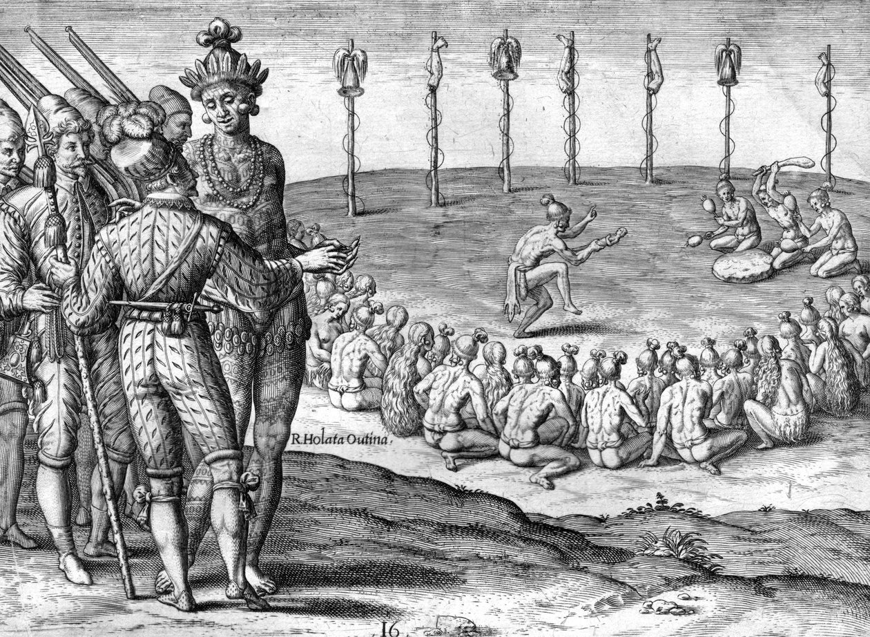 Chef indien Potano Utina - Theodor de Bry
