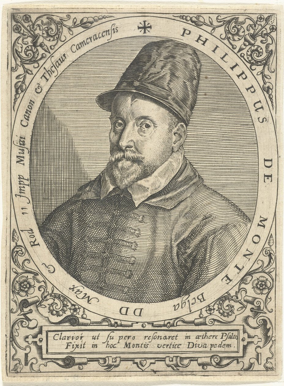 Portrait du compositeur Philippe de Monte - Theodore de Bry