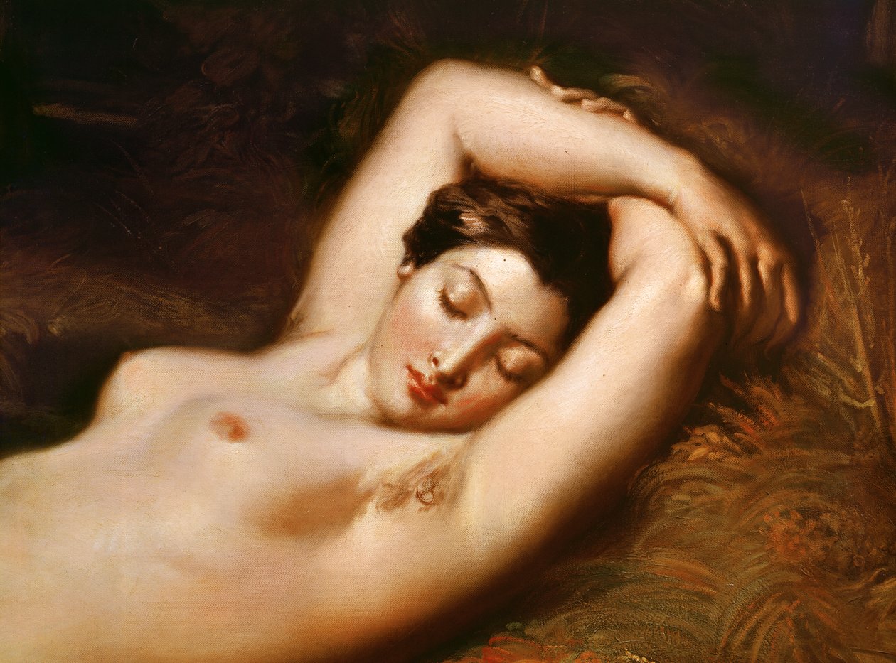 Nymphe endormie (détail) - Théodore Chassériau