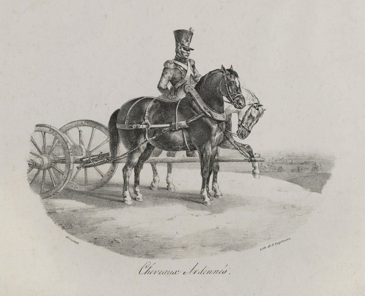 Chevaux des Ardennes, 1822 - Theodore Gericault