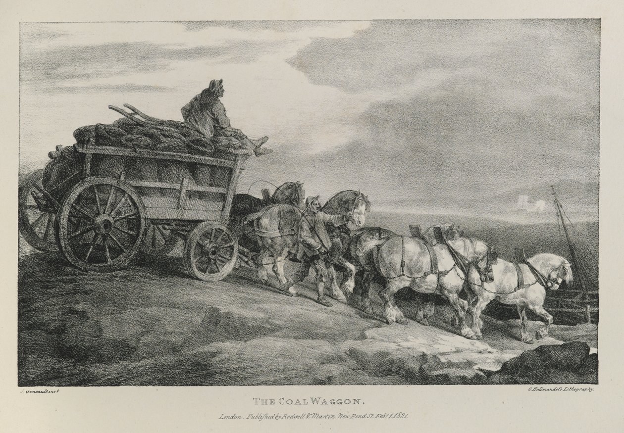 Le Wagon de charbon, 1821 - Theodore Gericault