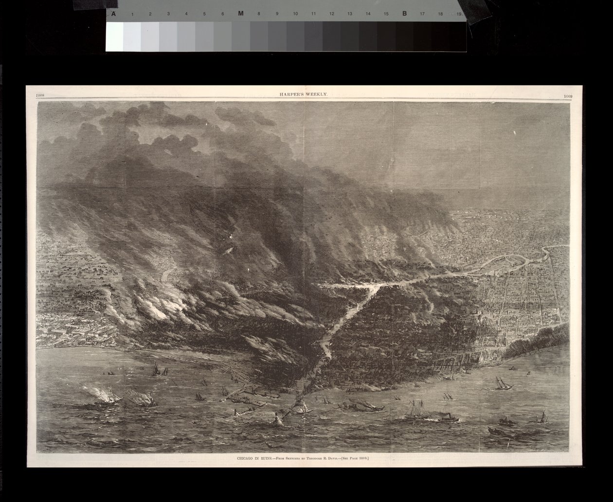 Chicago en ruines, illustration de Harper