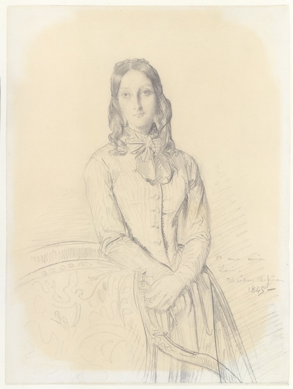 Portrait of Madame Gabrielle Marcotte de Quivières - Théodore Chassériau