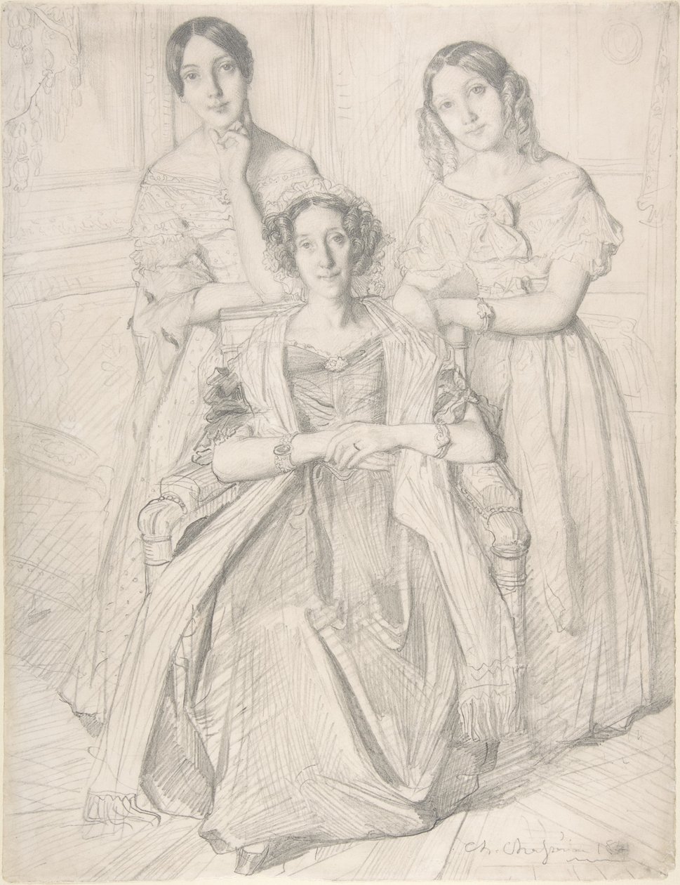 La baronne Duperré et ses filles - Théodore Chassériau