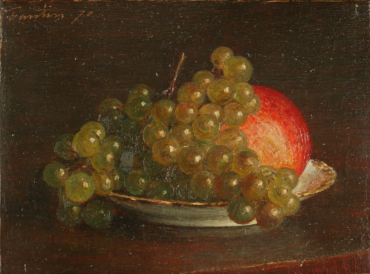 Raisins et une pomme - Theodore Fantin Latour
