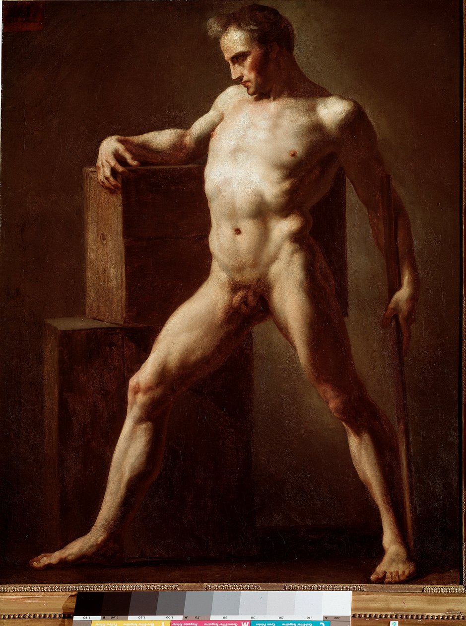 Académie Étude académique du corps nu - Theodore Gericault