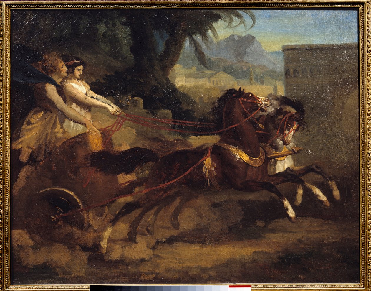 Course de chars antiques. Peinture de Théodore Géricault (1791-1824) 1808 Rouen, Musée des Beaux-Arts - Theodore Gericault