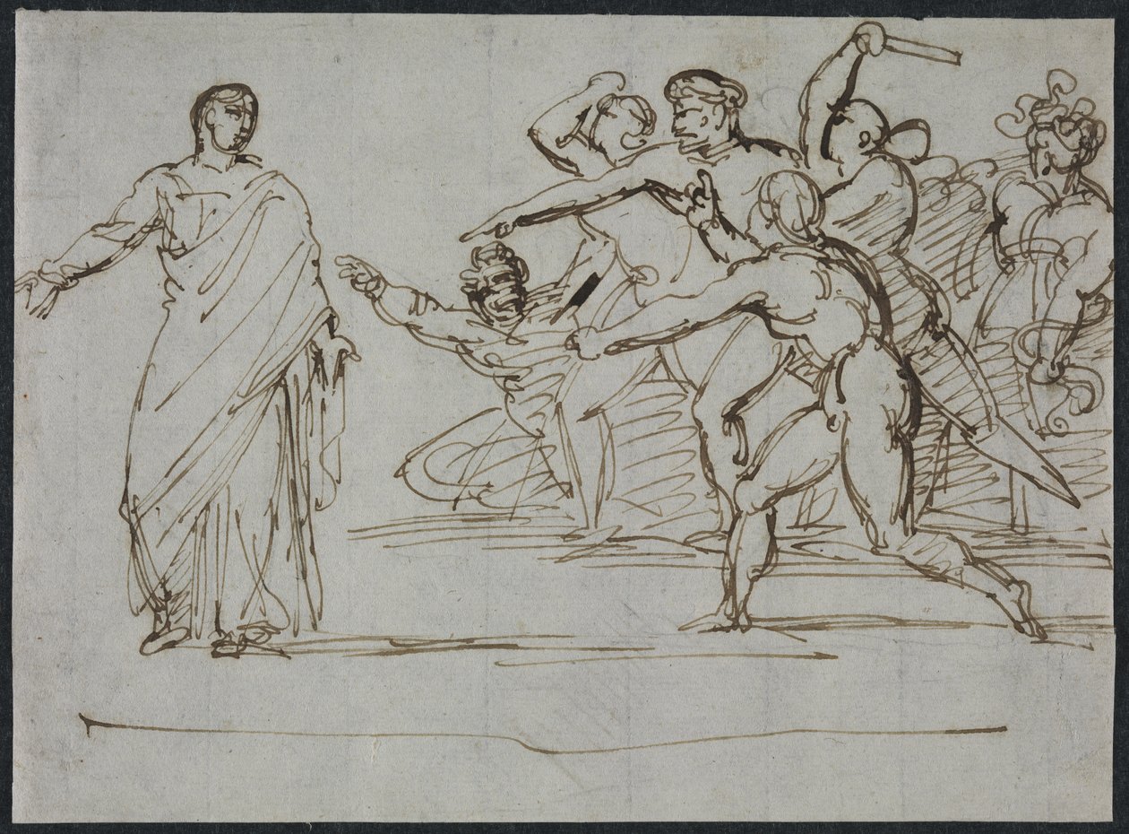 Assassinat de Tibère - Theodore Gericault