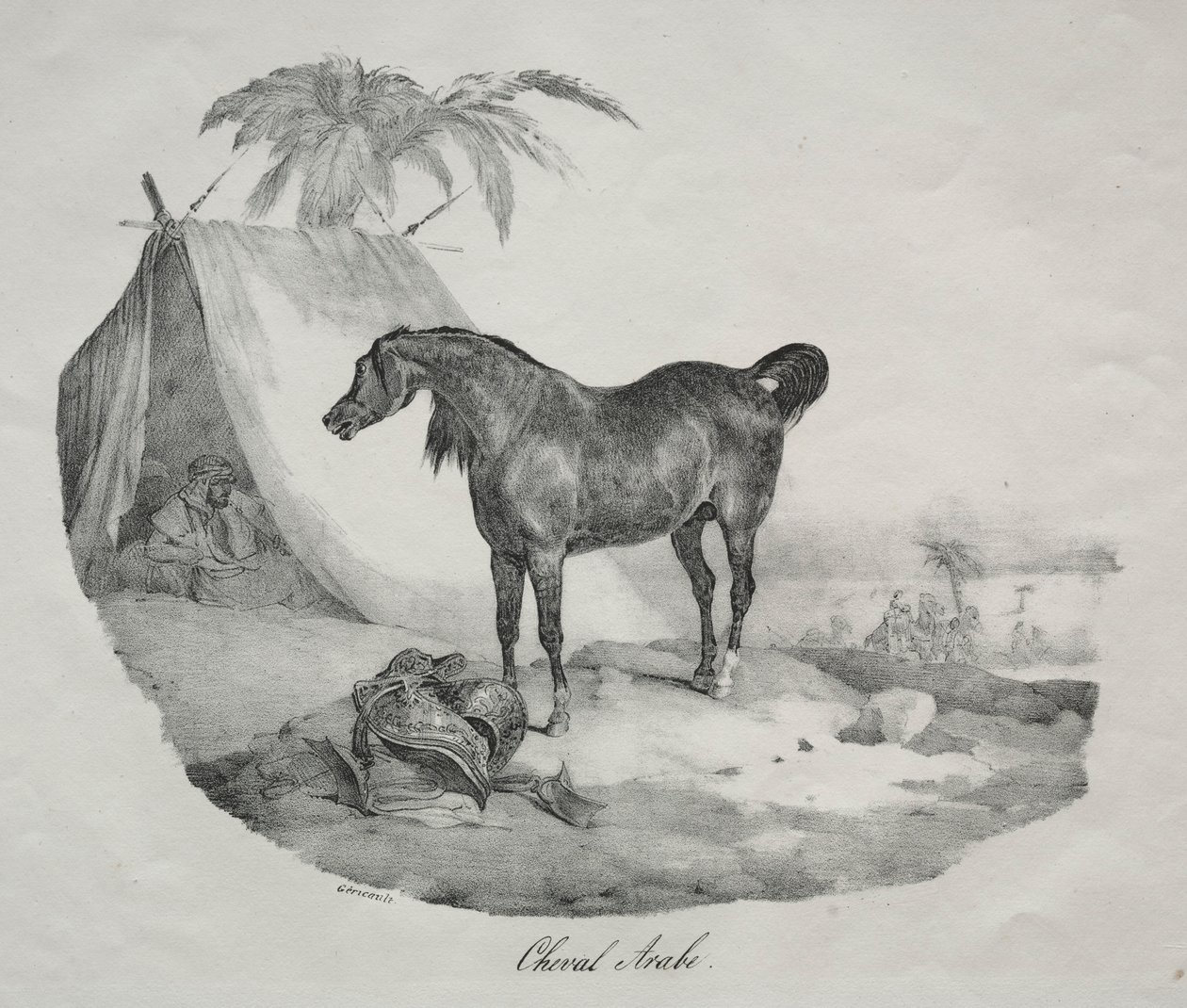 Cheval arabe - Theodore Gericault