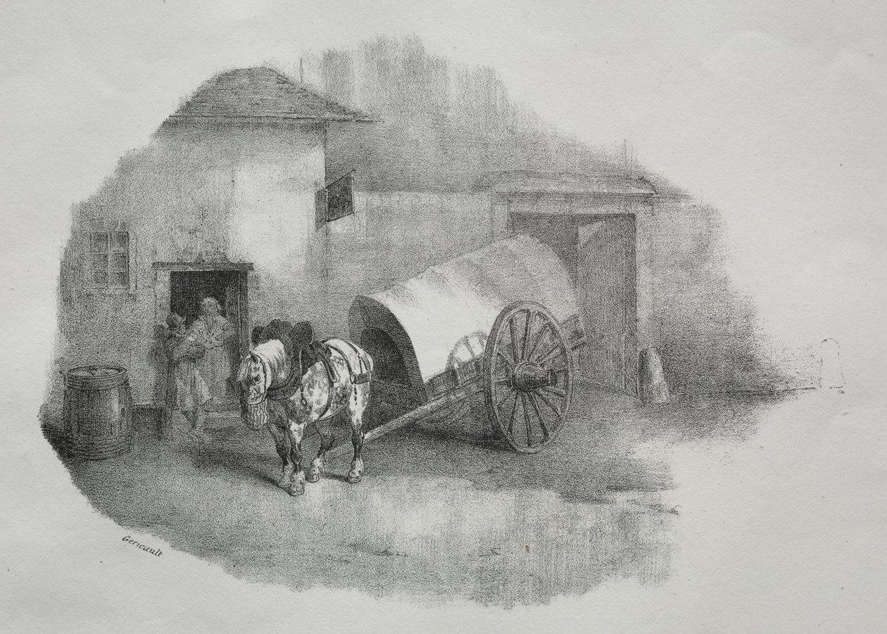 Cheval de charrette sorti des limons - Theodore Gericault
