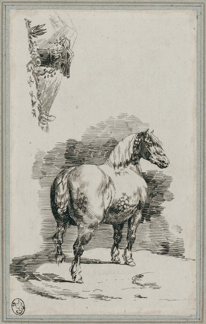 Cheval gris-pommelé (A Dapple-Gray Horse) - Theodore Gericault