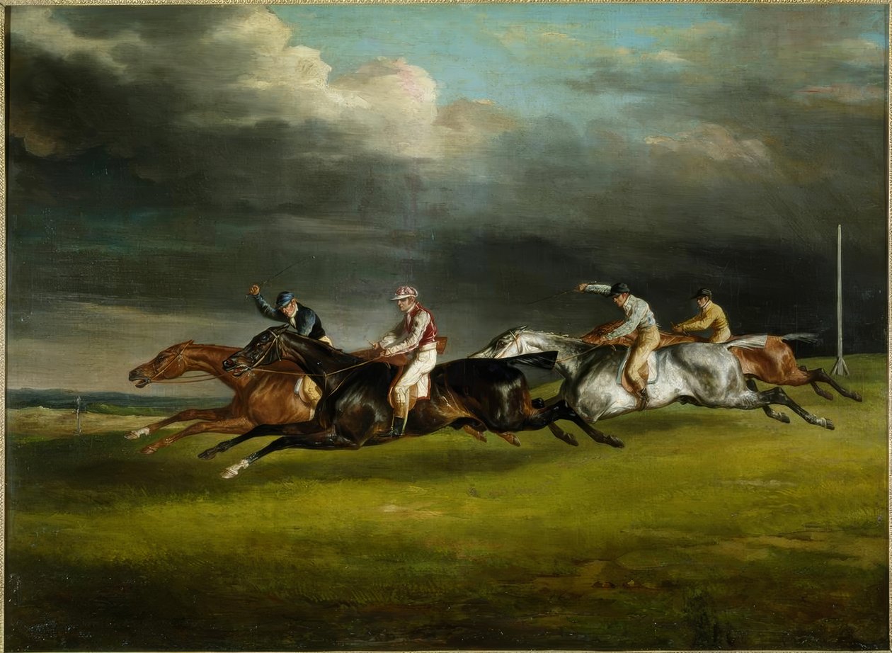 Course de chevaux (Le derby de 1821 à Epsom) - Theodore Gericault