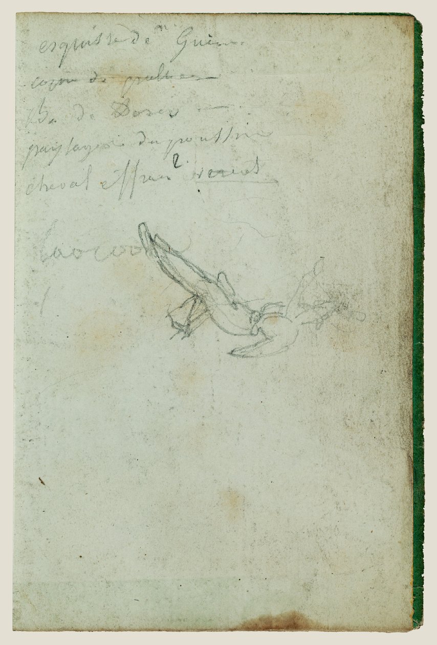 Étude de figures et inscriptions - Theodore Gericault