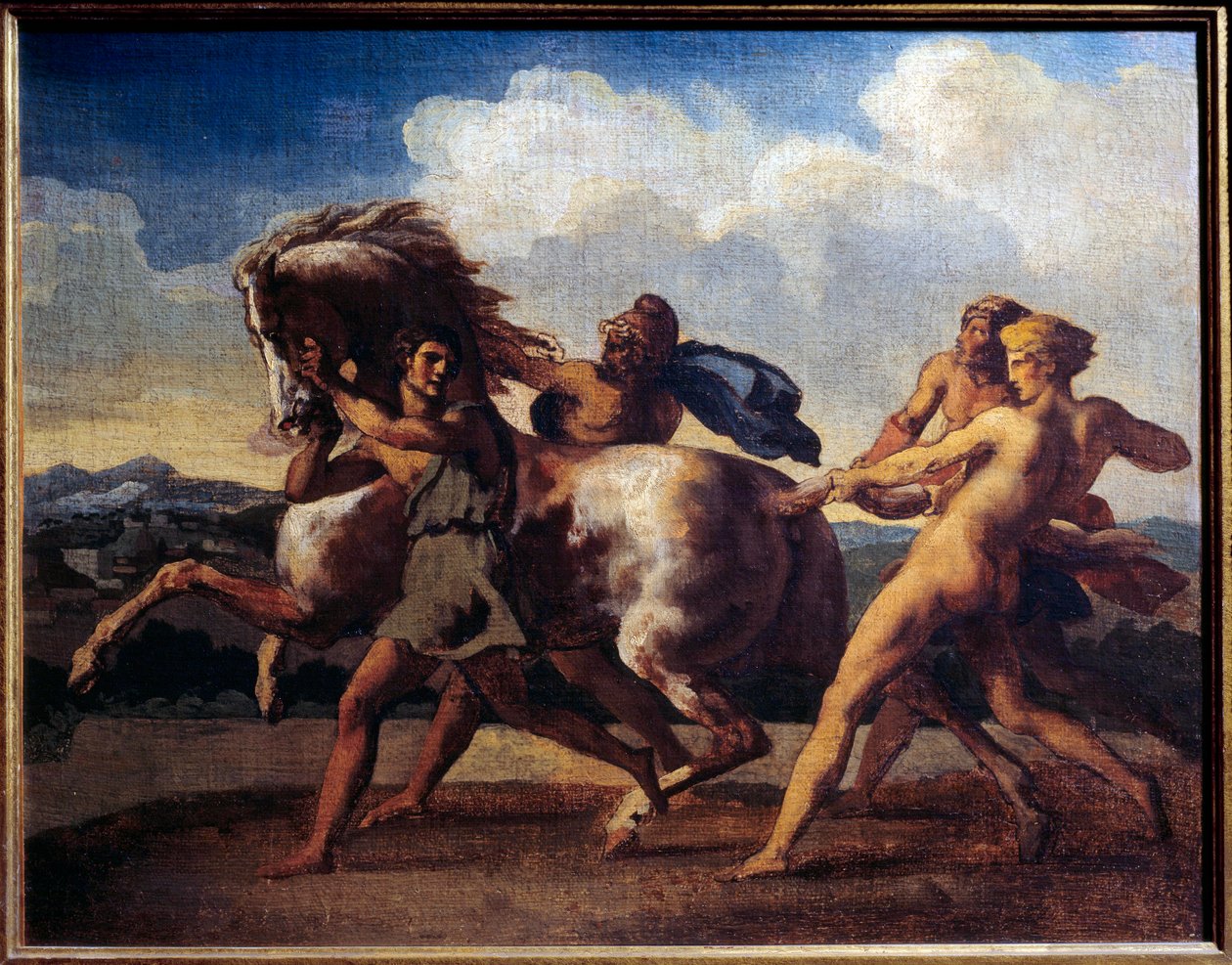 Cheval arrêté par des esclaves - Theodore Gericault