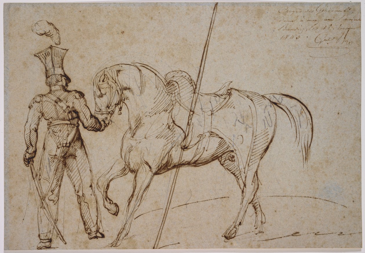 Lance et cheval - Theodore Gericault