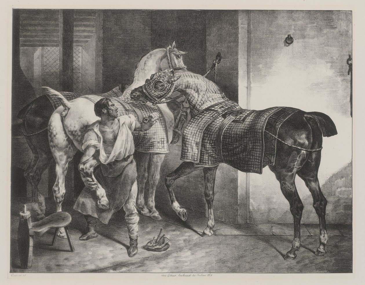 Le Maréchal anglais (The English Farrier) - Theodore Gericault