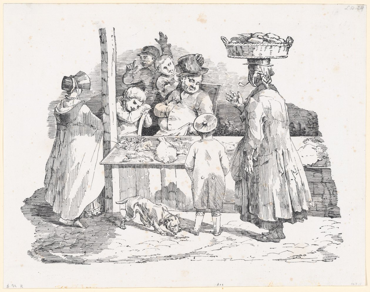Le marchand de poissons endormi (The Sleeping Fishmonger) - Theodore Gericault