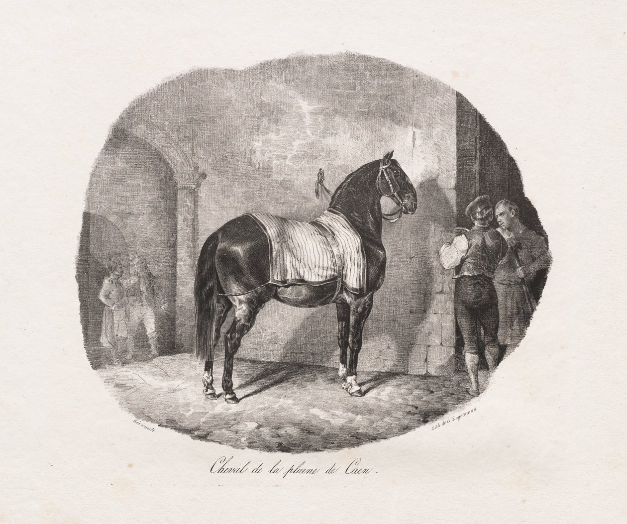 Études lithographiées de chevaux : Pl. 7, Cheval de la plaine de Caen - Theodore Gericault