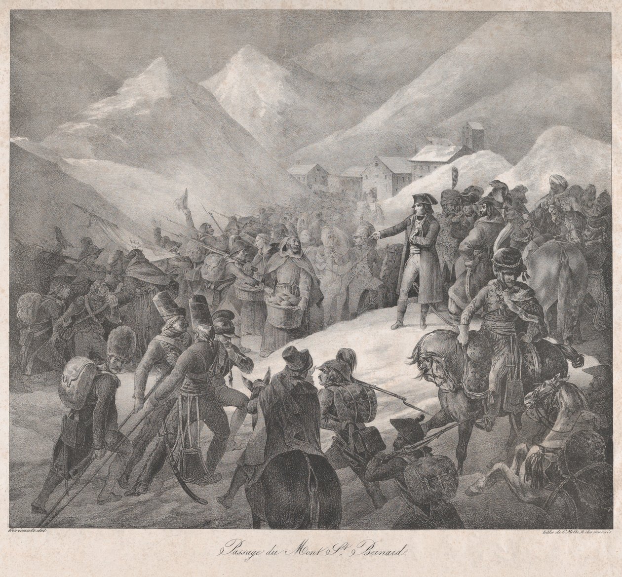 Traversée du mont Saint-Bernard - Theodore Gericault
