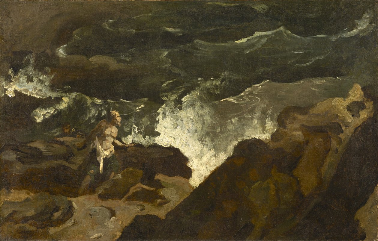 Naufragé sur une plage - Theodore Gericault